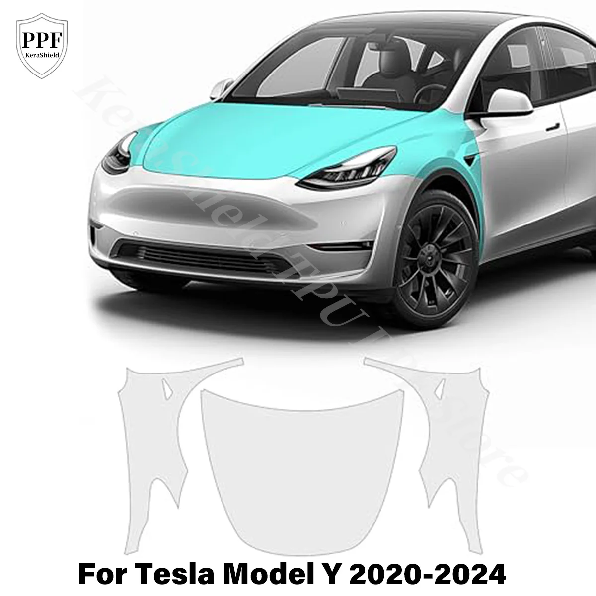 

TPU Paint Protection Film For Tesla Model Y 2020-2024 Pre-cut PPF Clear Cover Car Body Anti-Scratch Cover Invisible Repairable