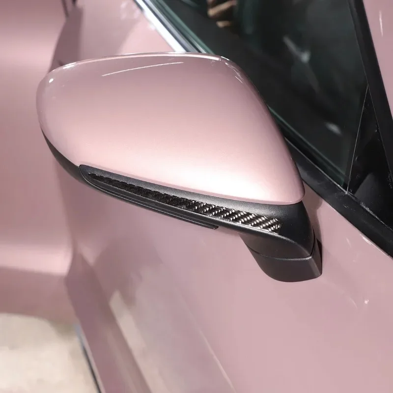 

Soft Carbon Fiber Car Rearview Mirror Decorate Stickers Car Accessories For Porsche Taycan 2019-2025