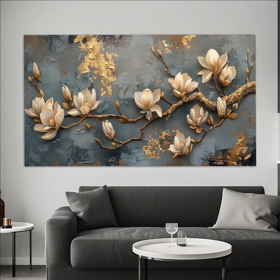 Yellow Orchids Flowers Large 5D Diy Diamond Painting New 2025 Full Square Round Diamond Art Embroidery Cross Stitch Home Decor