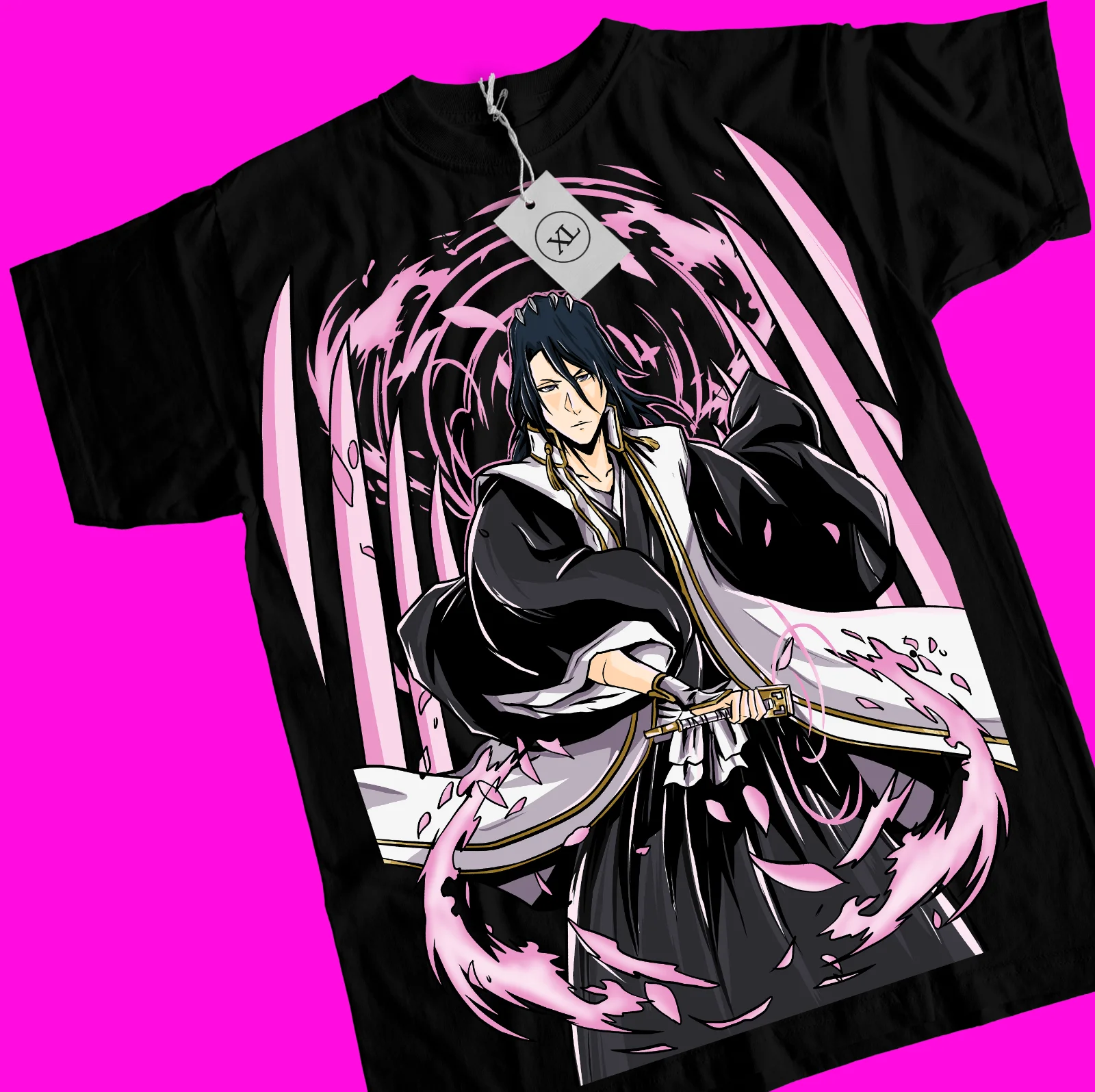 All Sizes Byakuya Kuchiki T-Shirt Bleach Shirt Manga Strip Anime Graphic Tee