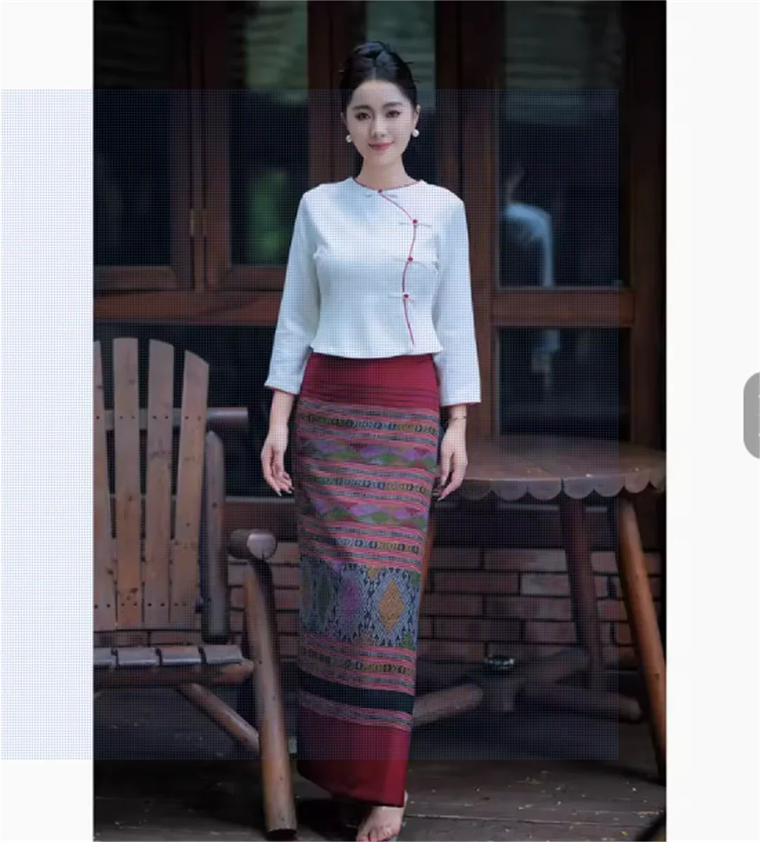 

Xishuangbanna Dai ethnic group's spring and summer new style women's clothing temperament women's half skirt