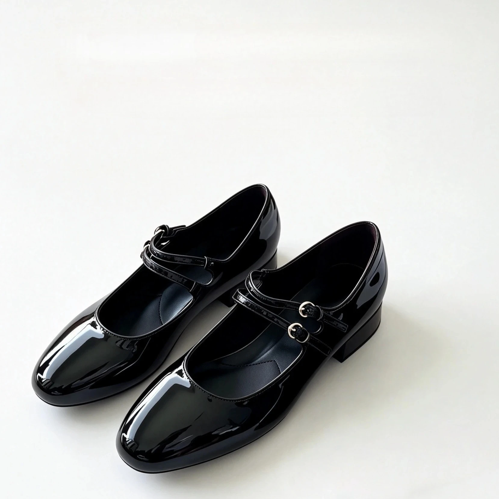 Luxury Mary Jane Shoes, Elegant Round Toe Low Heel, Single Buckle Business High Heels, Brand Discount, Holiday Gift.