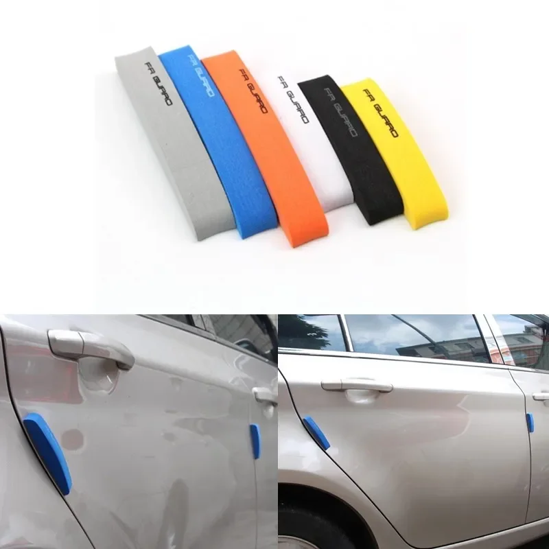 4Pcs Universal Car Door Edge Protector Strips, Rubber Anti-scratch Bumper Guard Sticker, Auto Door Decor Protection Accessories