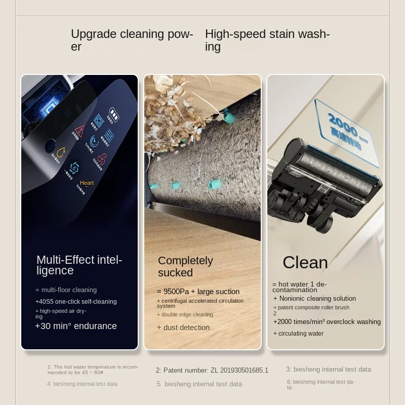 NEW BISSELL Floor Scrubber Fourth Generation 4.0 Integrated Intelligent Vacuum Cleaner for Suction,Sweeping,Washing,and Mopping