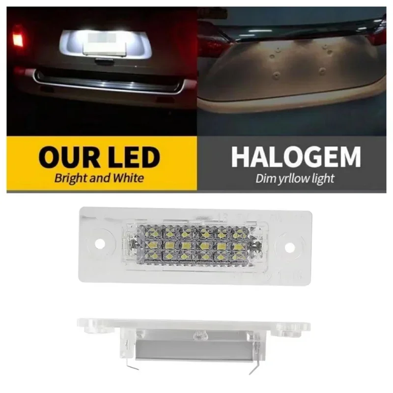 

2pcs LED License Number Plate Light Lamp Car Lamp For VW Passat Cimousint Touran Caddy Jetta MK5 T5 Golf Number Signal Car Goods