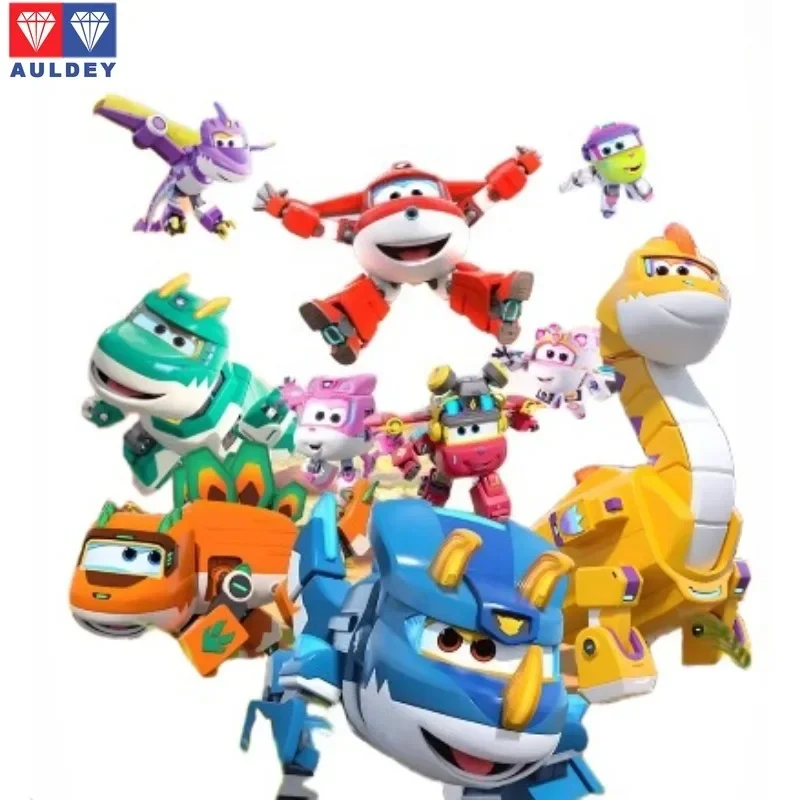 AULDEY ‌   Collection de dinosaures Super ailes originales, grande Transformation, modèle mobile, cadeau de vacances pour enfants, en Stock