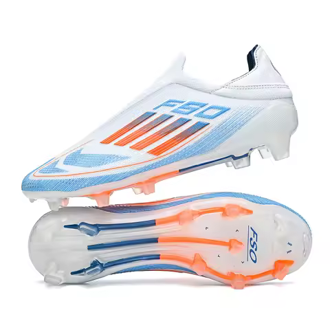 New Men Soccer Shoes Outdoor Sport Football Boots Training Boys Breathable Cleats Adult Long Spikes Non Slip Match Comfortable