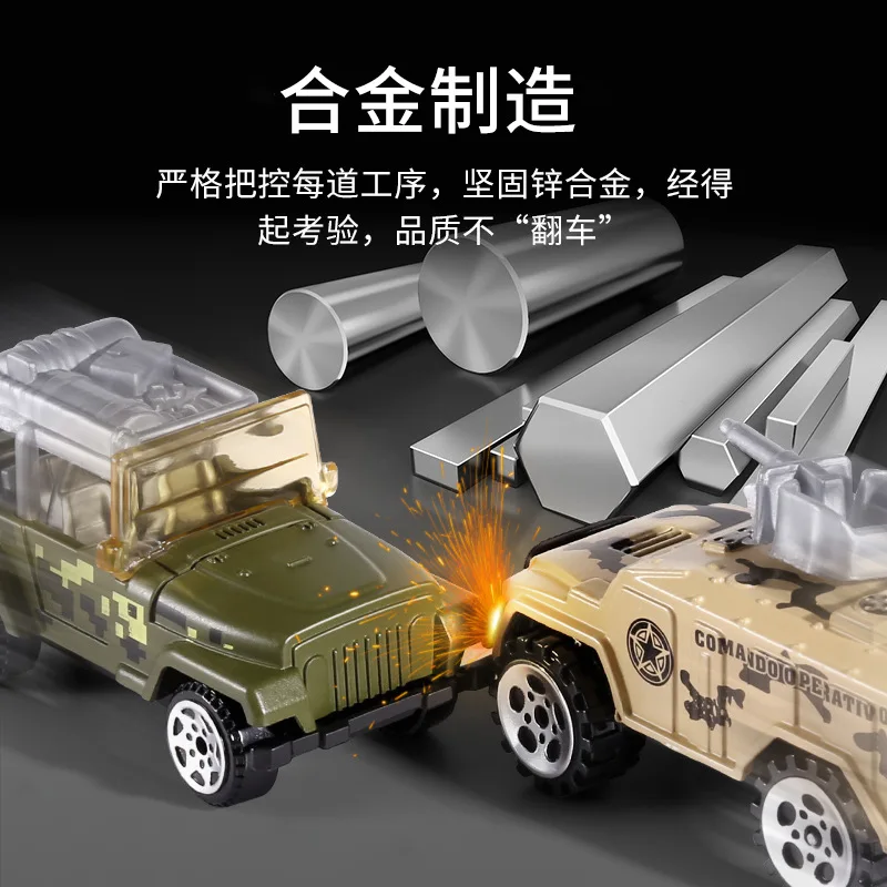 Brinquedo infantil 1:64 mini carro de liga deslizante modelo de conjunto de caixa de presente de colecionador