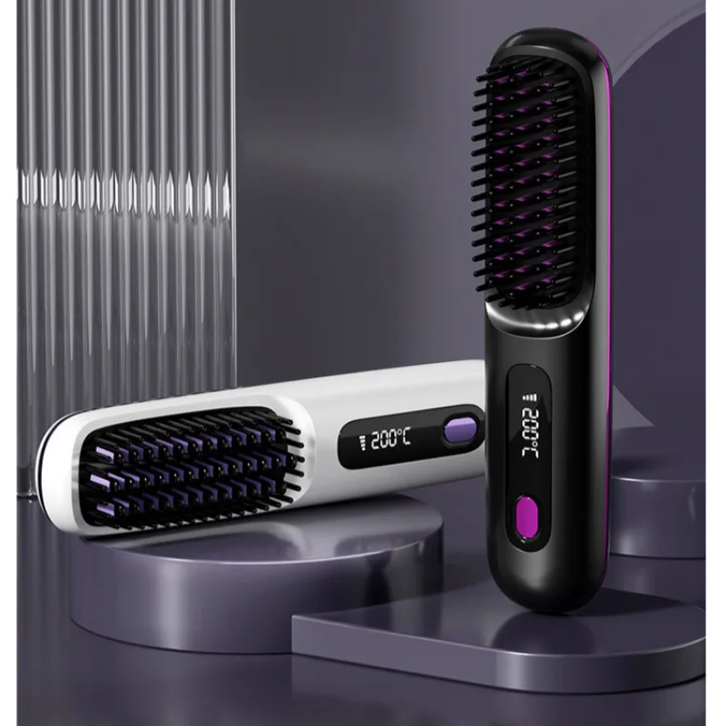 

Жидкокристаллическая USB-зарядка, портативная расческа «три в одном», нагревательная многофункциональная прямая и керлинговая расческа, керамическая отрицательные ионы