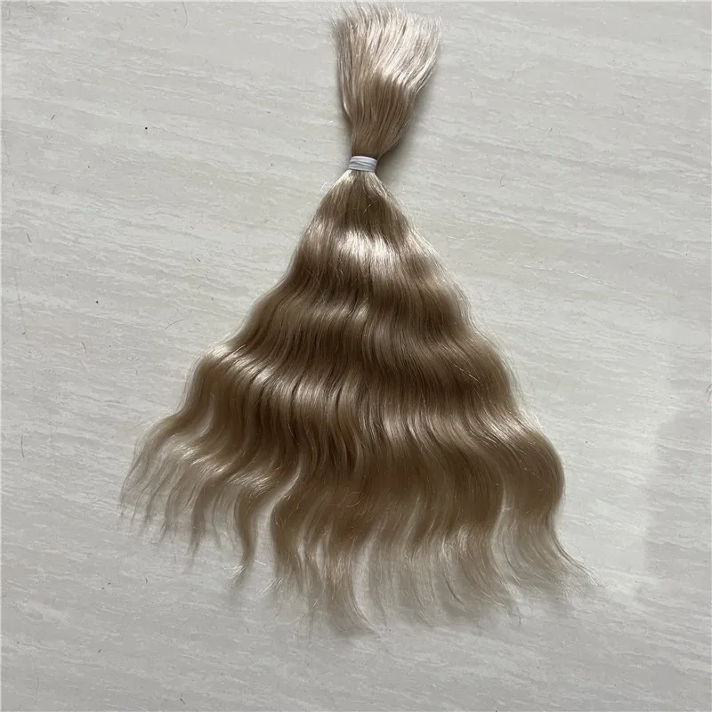 Verschiedene Farben Reborn Baby Doll Reines Mohair Braune Farbe Dunkler Tee Kaffee BJD Mohair Haar-Accessoire – Detail 2