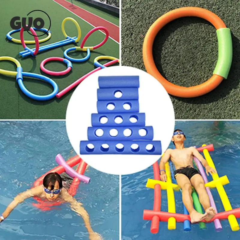 Water Float Aid Foam Pool Noodles Connector Hollow Flexible Swimming Swim Pool Floating Water Float Stick Swimming Ring