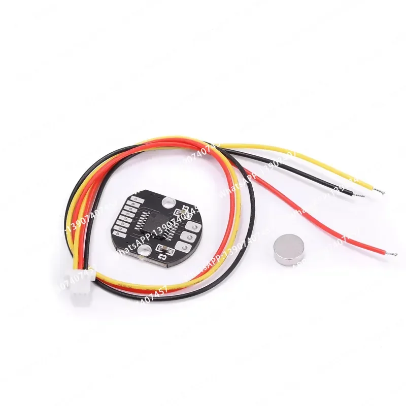 AS5048A Magnetic Encoder 14bit High Precision, Magnetic Induction Angle Measurement Sensor Module, Send Magnet