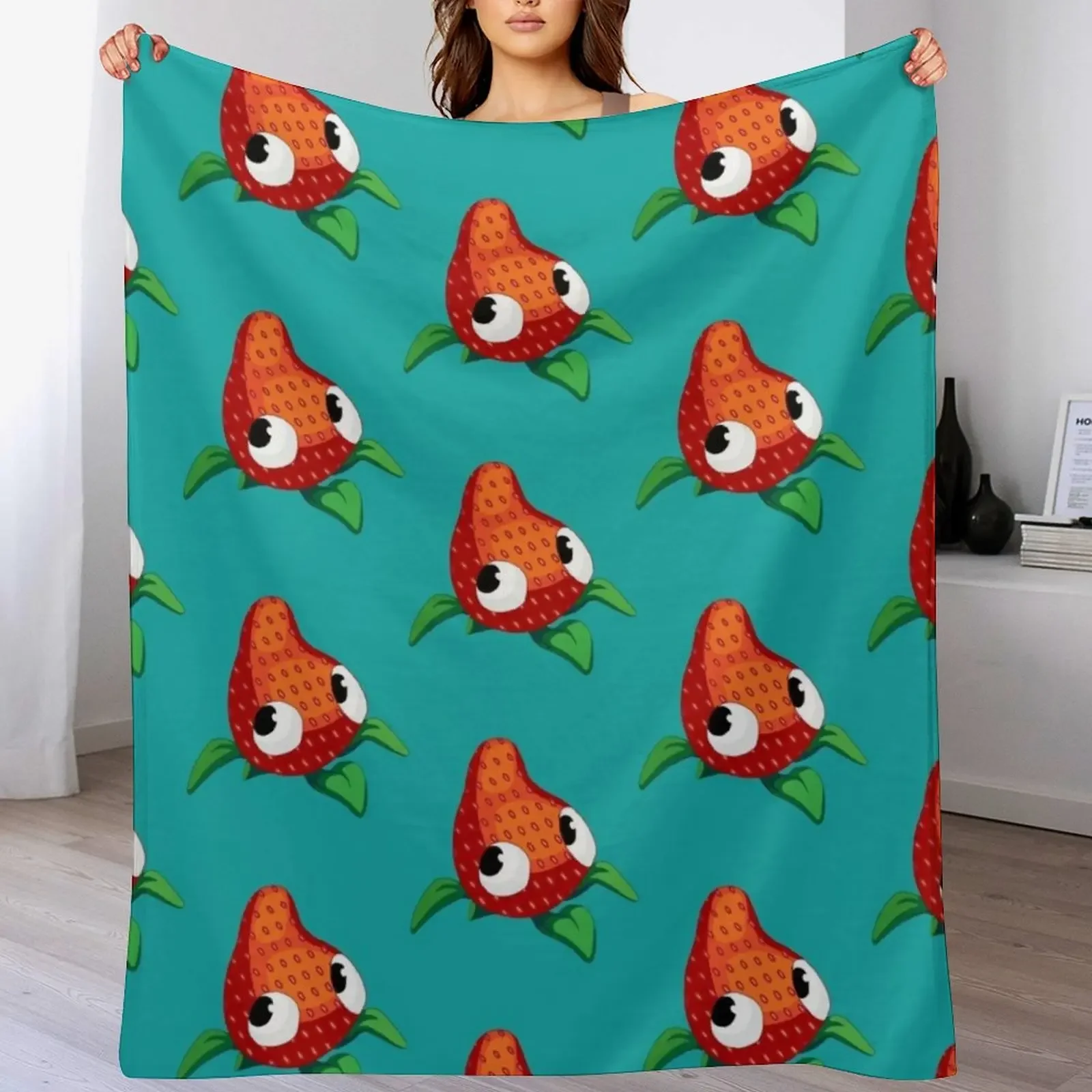 

bugsnax strabby Throw Blanket Bed covers Warm Thin Luxury St Blankets