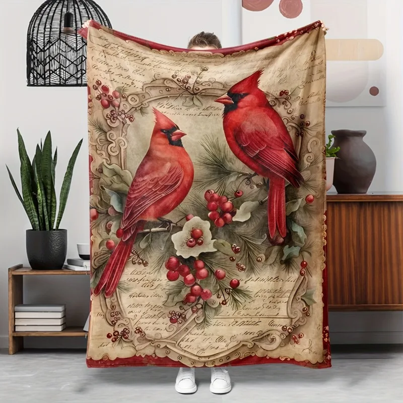 Bedruckte Flanell-Überwurfdecke – hypoallergen, reißfest, maschinenwaschbar, ganzjährig gemütliche gestrickte Polyester-Bettwäsche