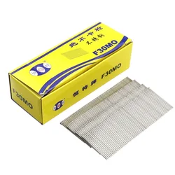 Stainless steel F30 Gun nails Electric Straight nail gun staples For Woodworking Furniture L15mm 1100pcs /BOX