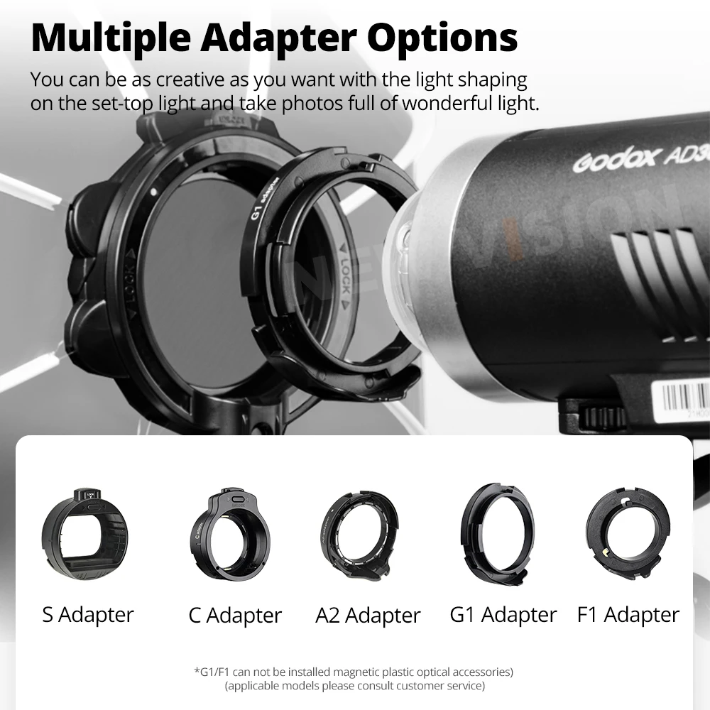 SMDV Flip 32 Quickly Release Parabolic Softbox for A2 Godox V1