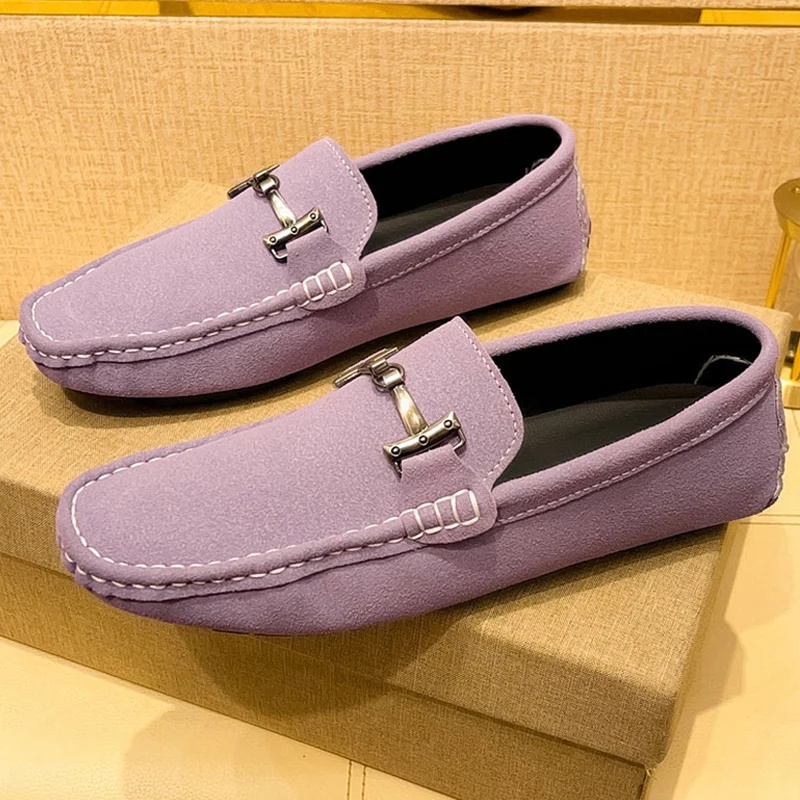 

MAEDEF Men's Loafers Breathable Slip on Men Driving Shoes Size 48 Comfortable Non Slip Casual Party Dress Shoes for Men Loafer