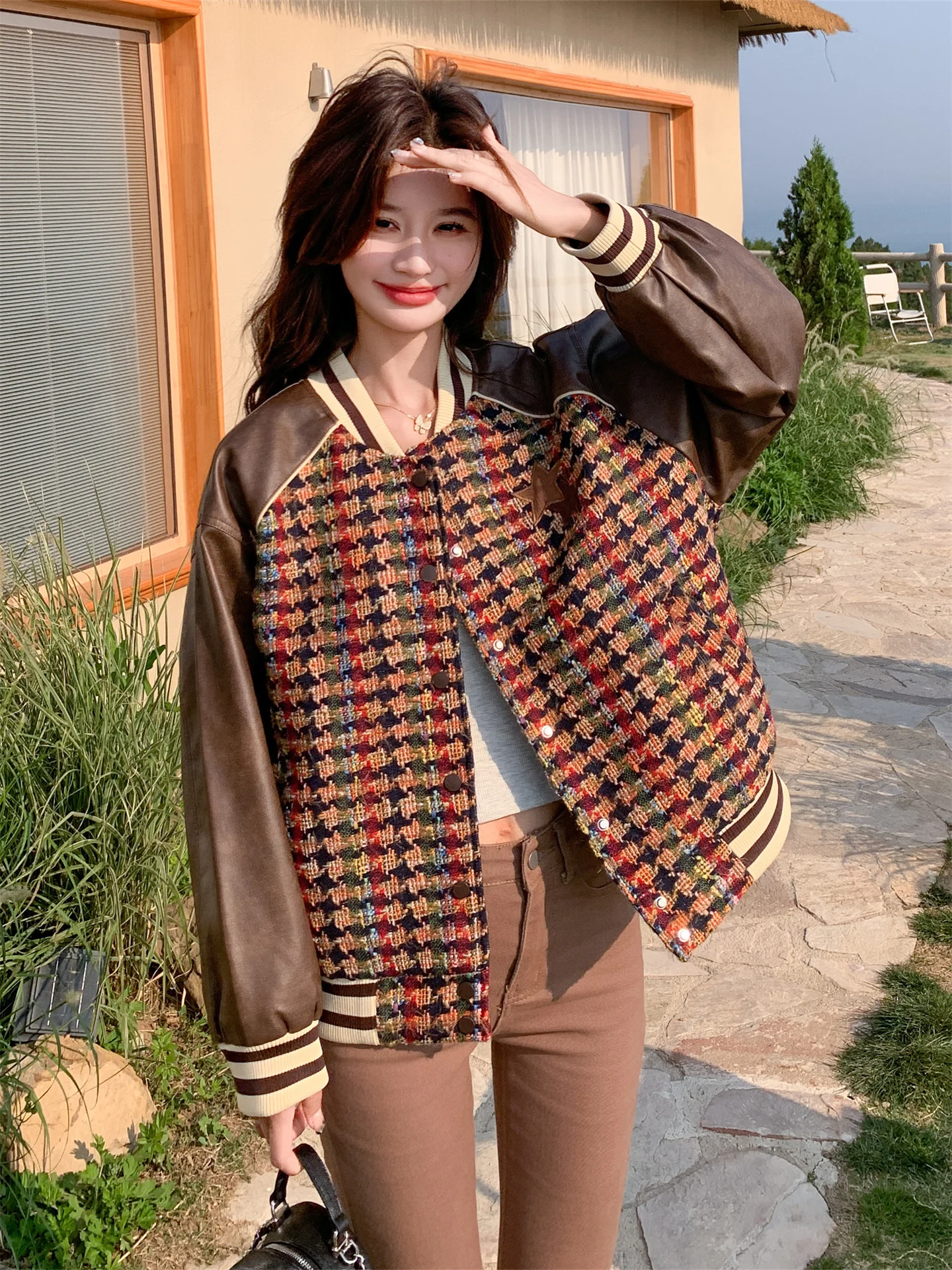 primavera-autunno-pu-pelle-plaid-baseball-jaet-faion-ele-da-donna-versatile-e-traspirante-top-con-colletto-lungo-sve