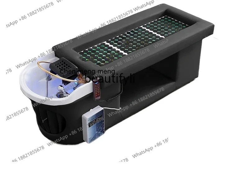 cc182l Moxibustion Bedside Treatment Water Circulation Shampoo Chair Beauty Salon Smokeless Moxibustion Physiotherapy Bed Fumiga