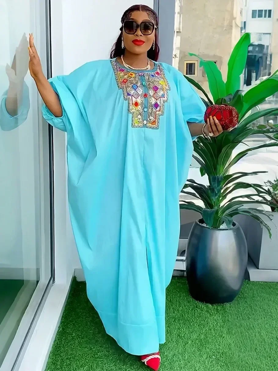 

Dubai African Party Dresses For Women Plus Size Maxi Robe Dashiki Sequin Africa Clothing Wedding Prom Evening Gown Muslim Abayas