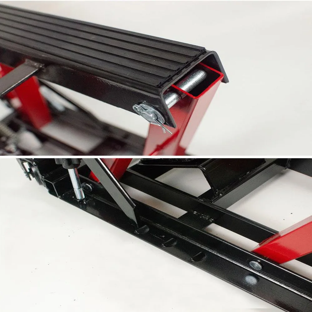 ลิฟท์รถจักรยานยนต์ ลิฟท์รถจักรยานยนต์ 1500Lbs ลิฟท์ขาตั้งรถจักรยานยนต์