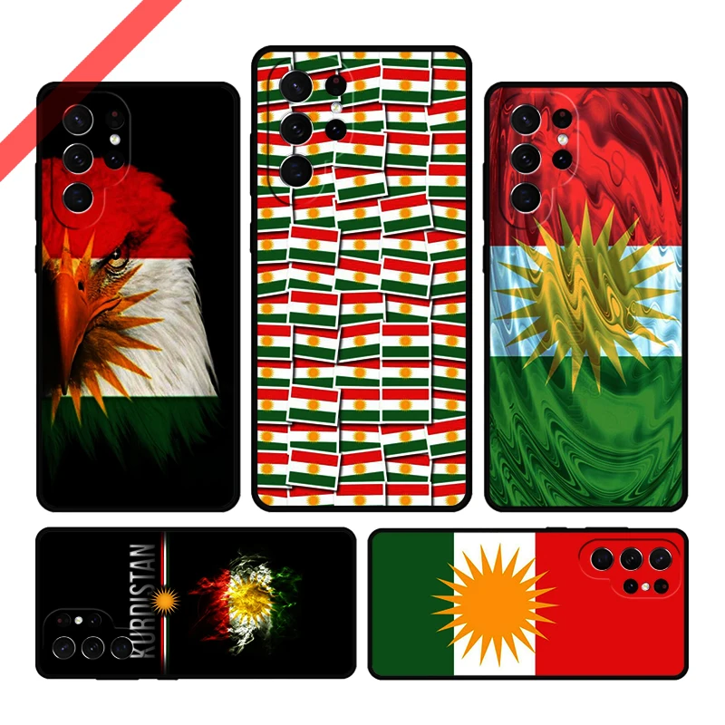 Kurdistan Distressed Flag Phone Case For Samsung Galaxy S20 FE S21 S10 S23 Plus S24 S22 Ultra Coque Note20 Note10 S9 S8 Cover