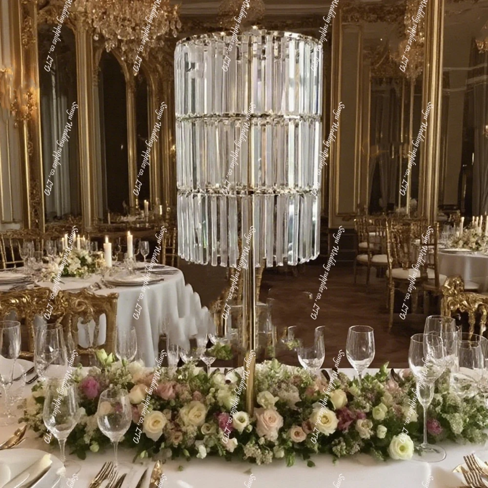 

5-10 шт. 80-120 см) F30 акриловая дорожная свинцовая подставка золотая металлическая подставка для цветов для вечеринки, праздника, свадьбы, украшения