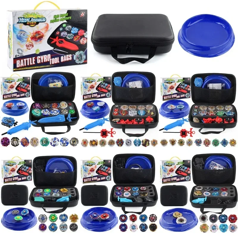 Beyblade Gyroscope XD168-31 Series Handbags Set Storage Arena Assembled 8 Gyroscopes.