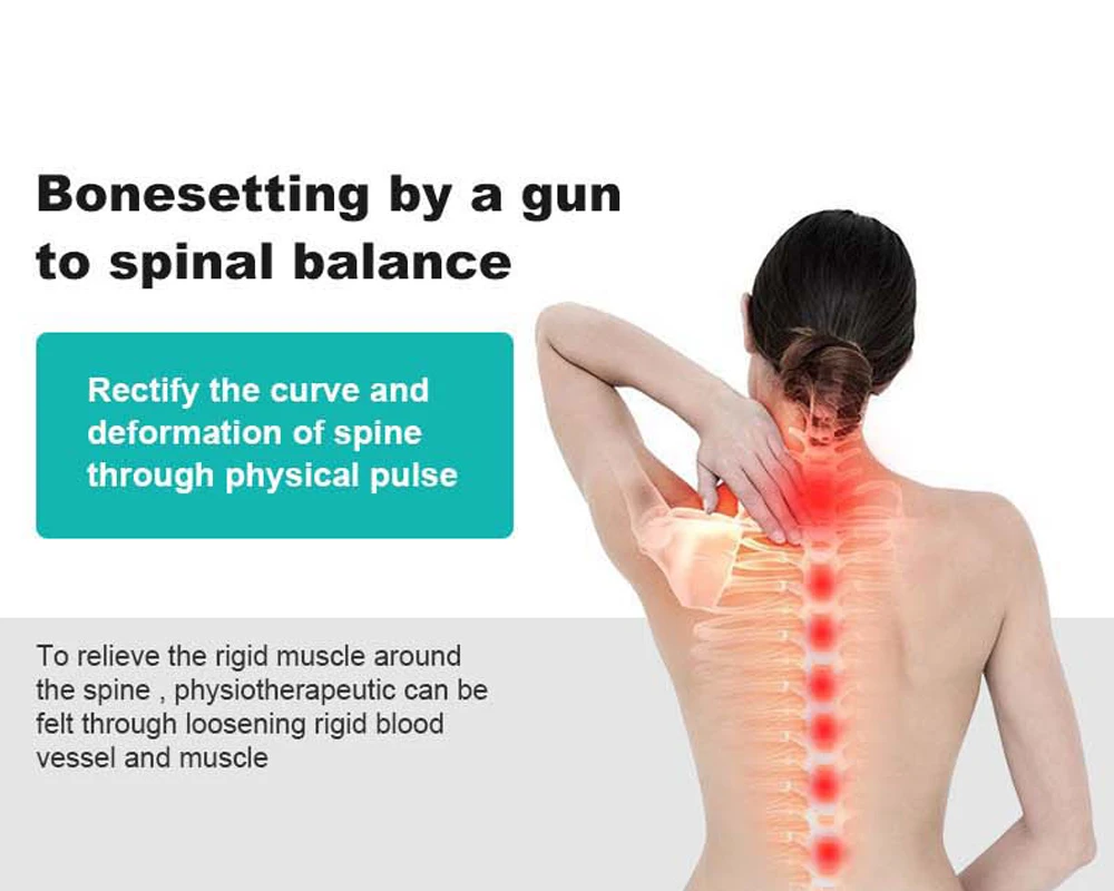 Магнитная терапия позвоночника, массажный пистолет для облегчения боли