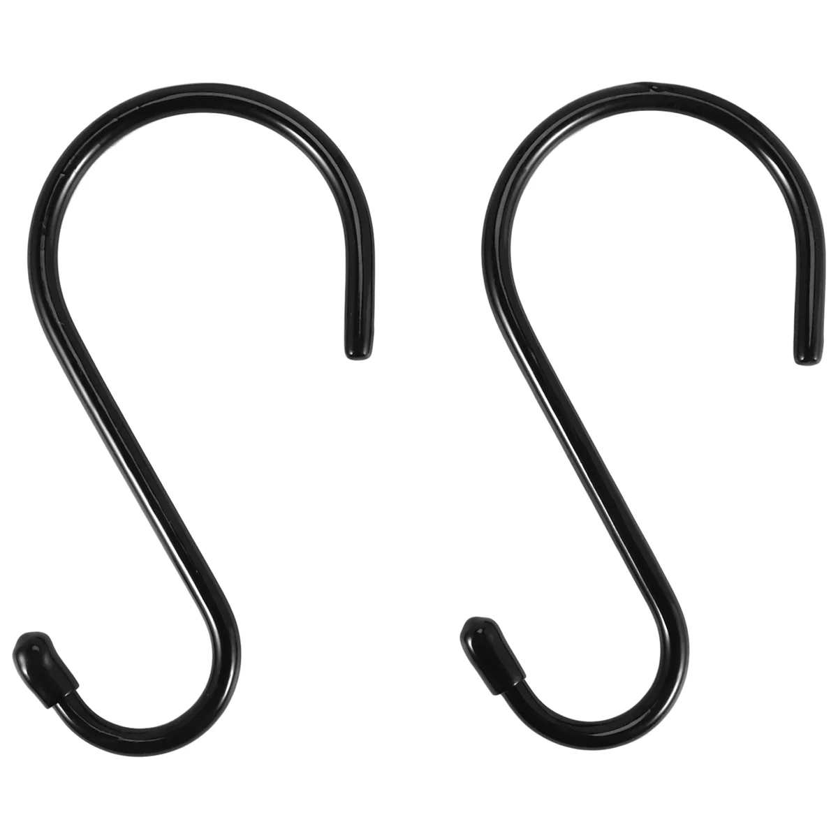 

12 Pack 6 Inch Large Heavy Duty S Hooks for Hanging, Non Slip Rubber Coated S Hooks,Steel Metal Hooks for Hanging