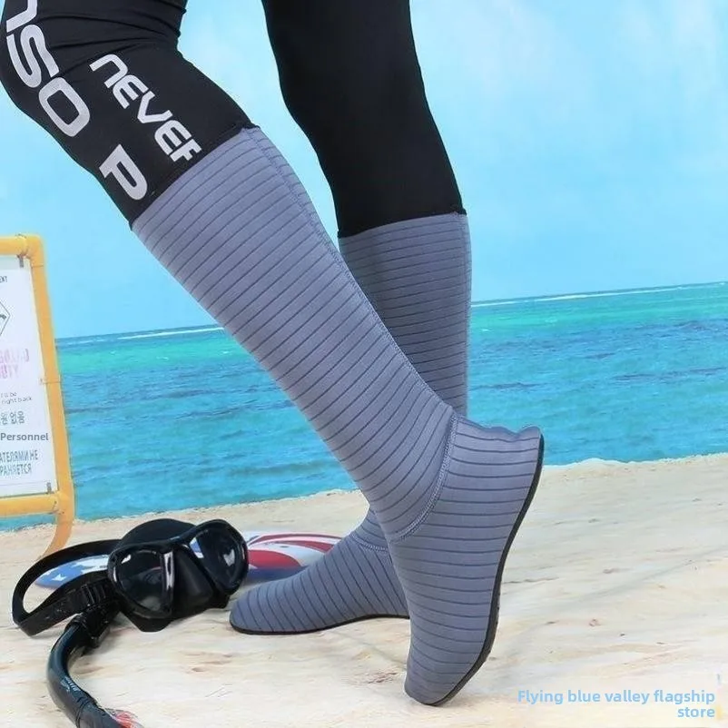 

Waterproof Long Tube Diving Sos High Top Beach oes Anti-Cut Qui Dry Non-Slip Swimming Sand Beach oes Desert Boots
