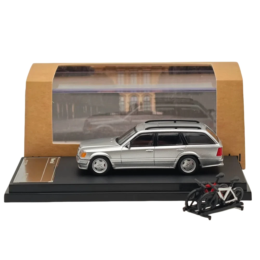 Mortal 1:64 Scale S124 Travel Lowrider Diecast Toys Car Models Collection Gifts Silver