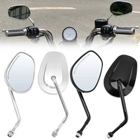 Espejo retrovisor ajustable para motocicletas de 8MM, espejos laterales para Harley Touring Road King Road Glide Sportster 883 1200 Dyna Softail