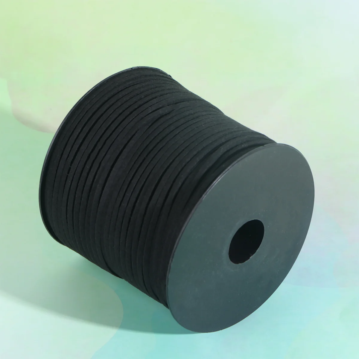 

1 Roll Soft Microfiber Cord Black About 90m Double-Sided Strip for DIY Handmade Jewelry String Bracelets Anklets