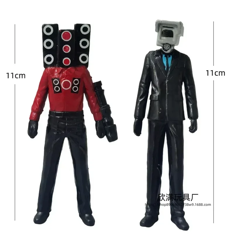 

Toilet Man vs Monitor Building Blocks Set - Audio Man & Camera Man Toy Figures, Fun Game Decor, Christmas Gift for Kids