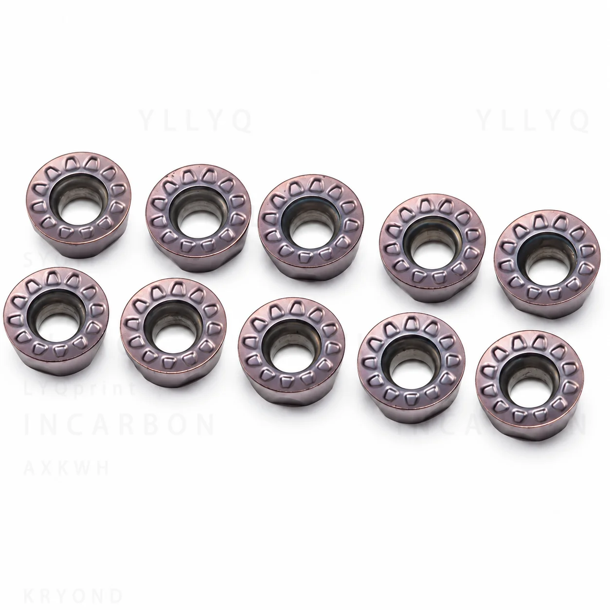 RPMT08T2-MOE JS Carbide Milling Inserts for CNC Lathe Face Mill Cutter Metalworking Indexable Cutting Tools 10PCS