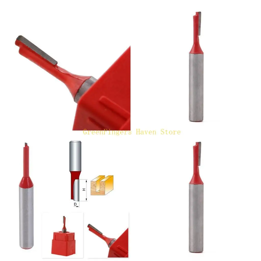 

F68d 1/4 "Шанк 1/8" лезвия прямой карбид -карбид одиночная флейта.