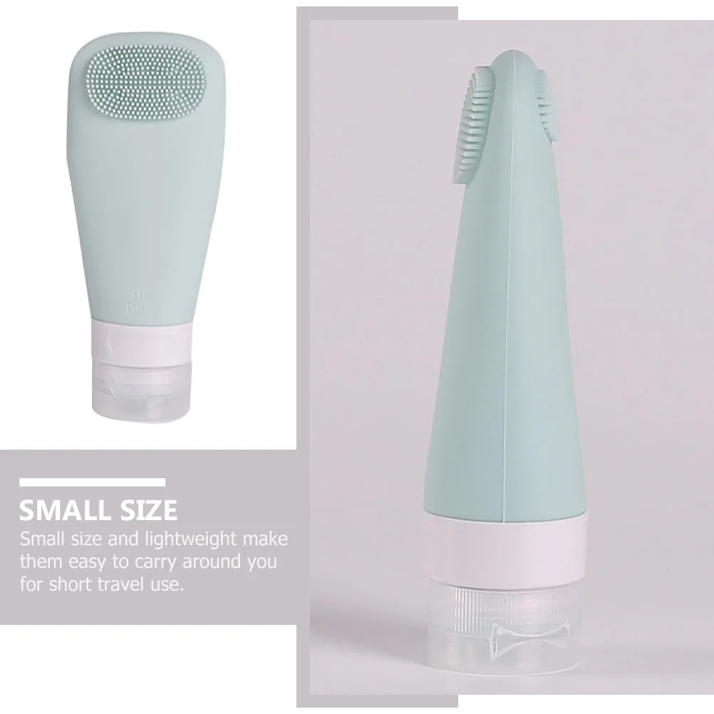 

5Pcs Leakproof Silicone Bottle Refillable Travel Container Portable Toiletry Dispenser for Lotion Shampoo Cream Storage