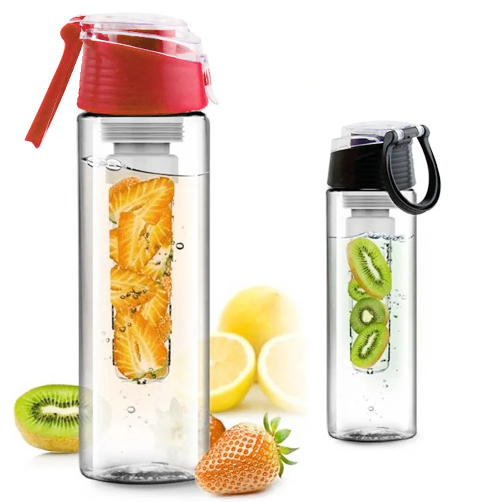 

800 ML Outdoor Sports Water Bottle Fruit Infuser Portable Durable Fitness Travel Hiking Camping Lemon Strainer