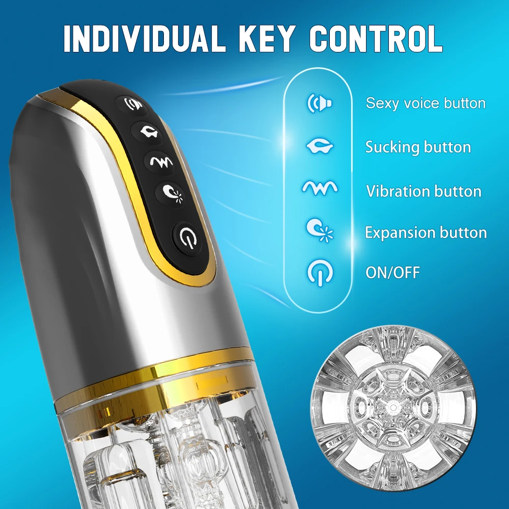 Automatic Male Masturbator Cup Sucking Vibration Penis Oral Machine Blowjob Masturbation Real Vagina Vacuum Sex Toys for Men