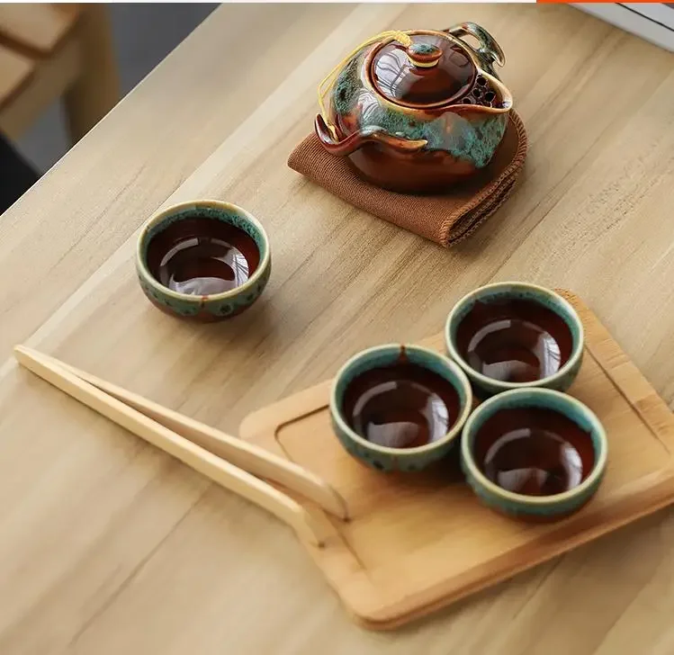 

Portable Travel Tea Set Set Home Simple/Tea/Tea Cup Accessories Outdoor Travel Tea Making Tools Living Room Tea Table Decoration