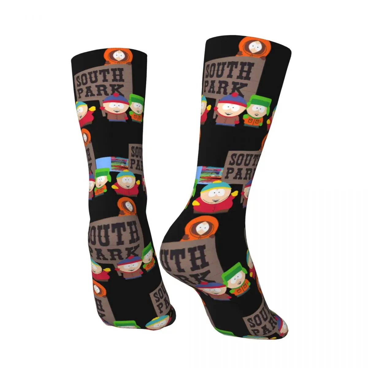 South Park Cartoon Character Men Women Socks Cycling Novelty Spring Summer Autumn Winter Stockings Gift