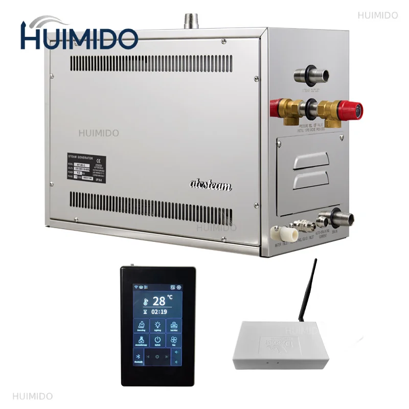 15KW App and Wireless Bluetooth Turkish Sauna Steam Bath Generator for Hammam Spa Wet Steam Sauna