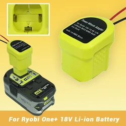 1pc For Ryobi One+ 18V Li-ion Battery Output Adapter DIY Power Wheels Converter For Ryobi 18V One+ P108 P107 Ni-MH Battery