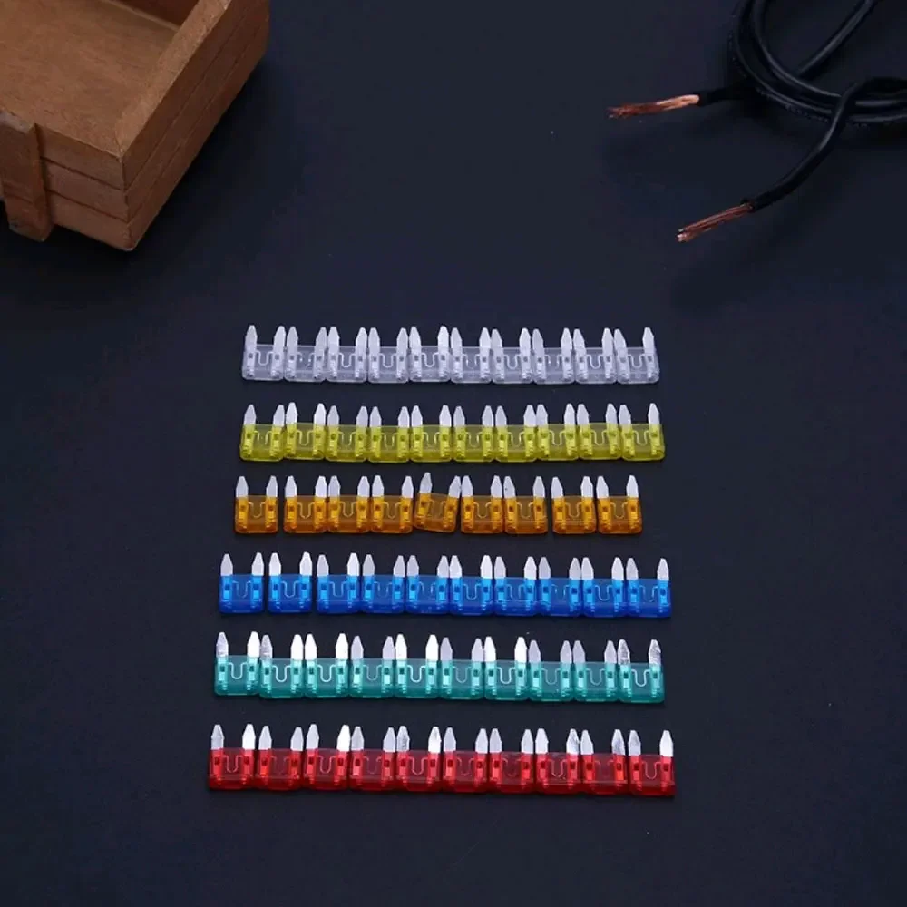 120pcs Automotive Car Boat Truck Blade Fuse Box Assortment 5A 10A 15A 20A 25A 30A Fuse plug Universal Car Interior Accessories