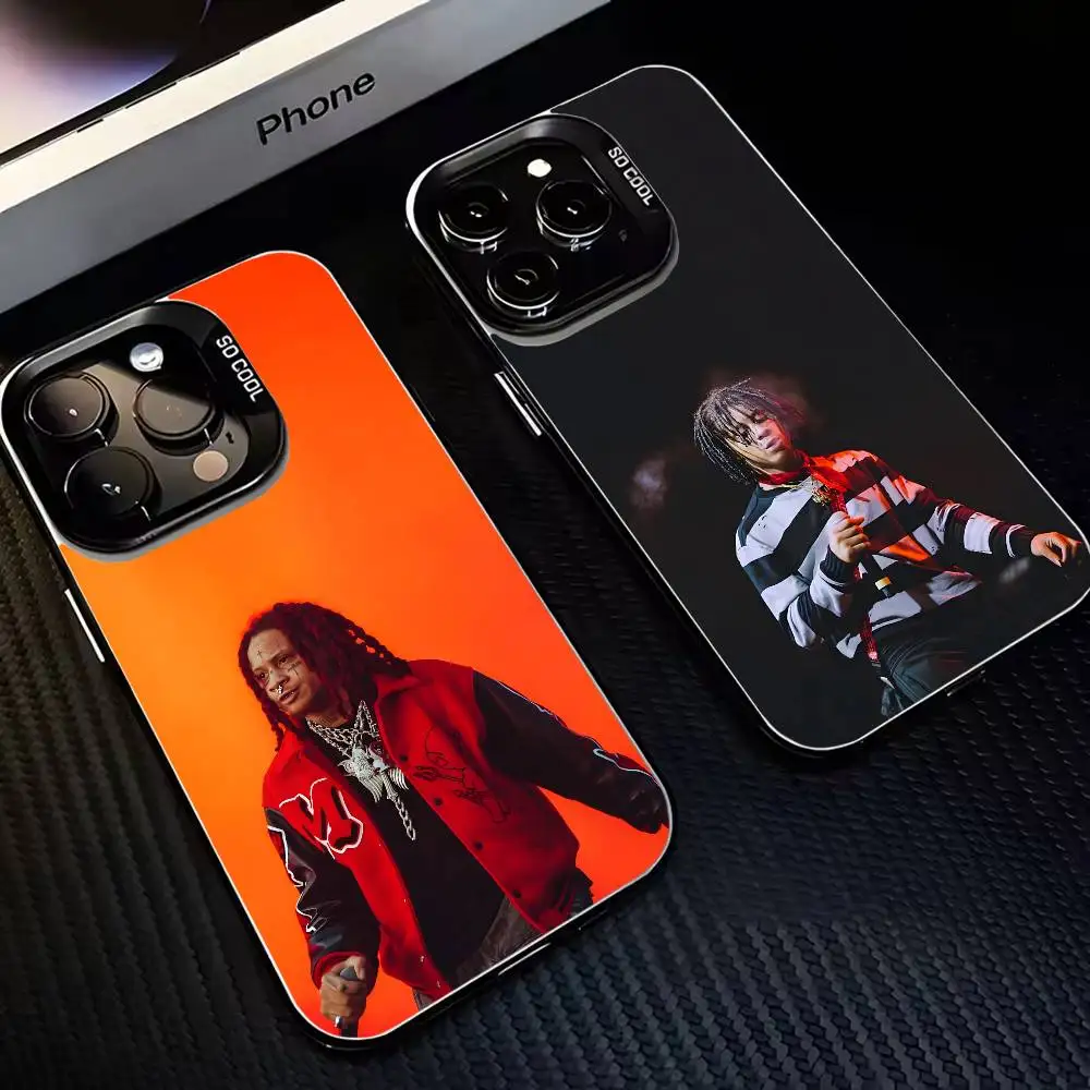 

Rapper T-Trippie Redd Phone Case For iPhone17,16,15,14,13,12,11 Plus,Pro Max Black Matte Shockproof Cover