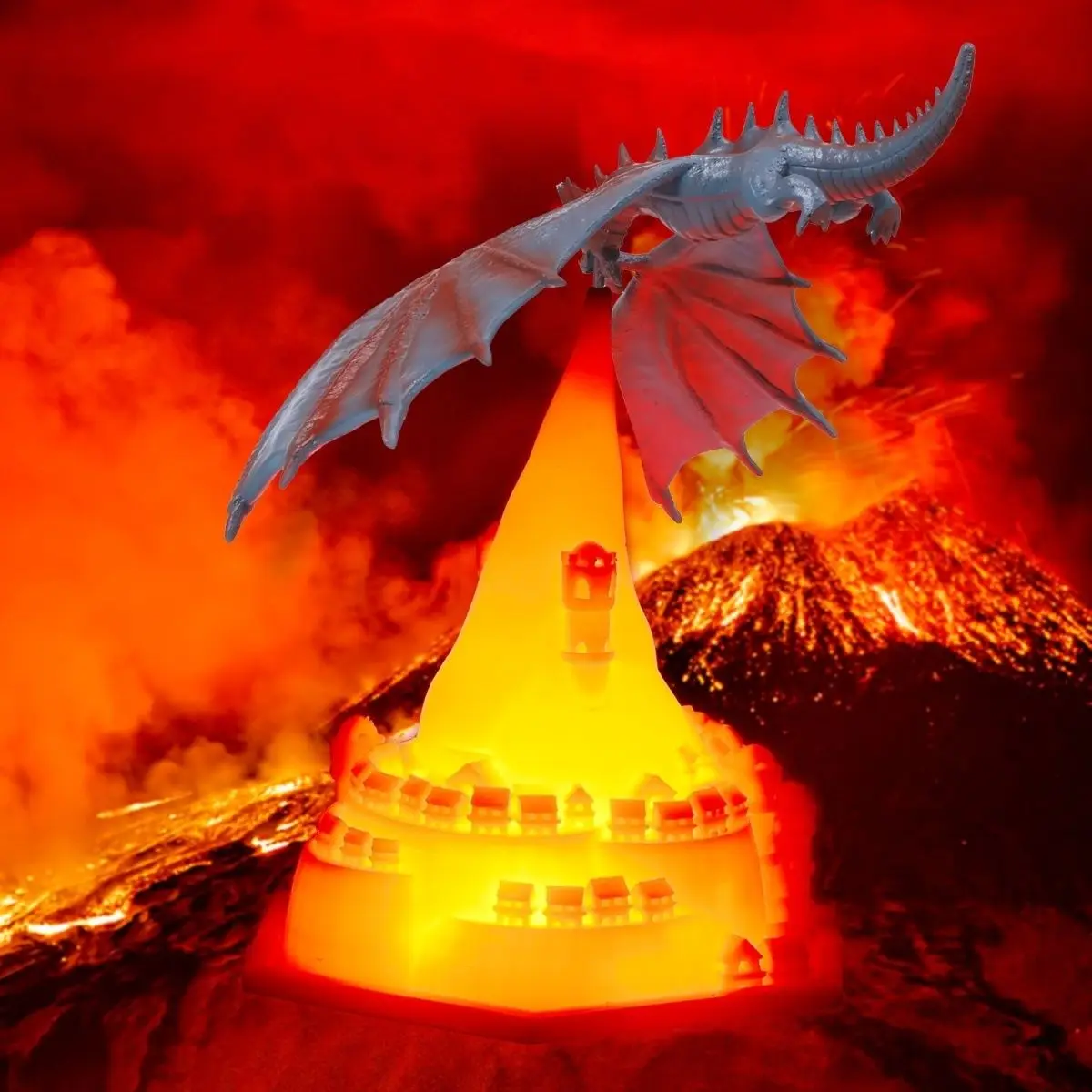 Dynamic Balance Dragon 3D Printing New Unique Creative Home Gift Desk Lamp LED Nightlight