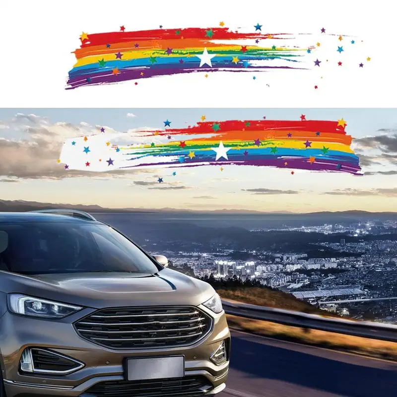 

Креативные граффити Радужный мост, автомобильные наклейки, пленка для покрытия царапин на кузов, мотоцикл, украшение автомобиля, наклейка
