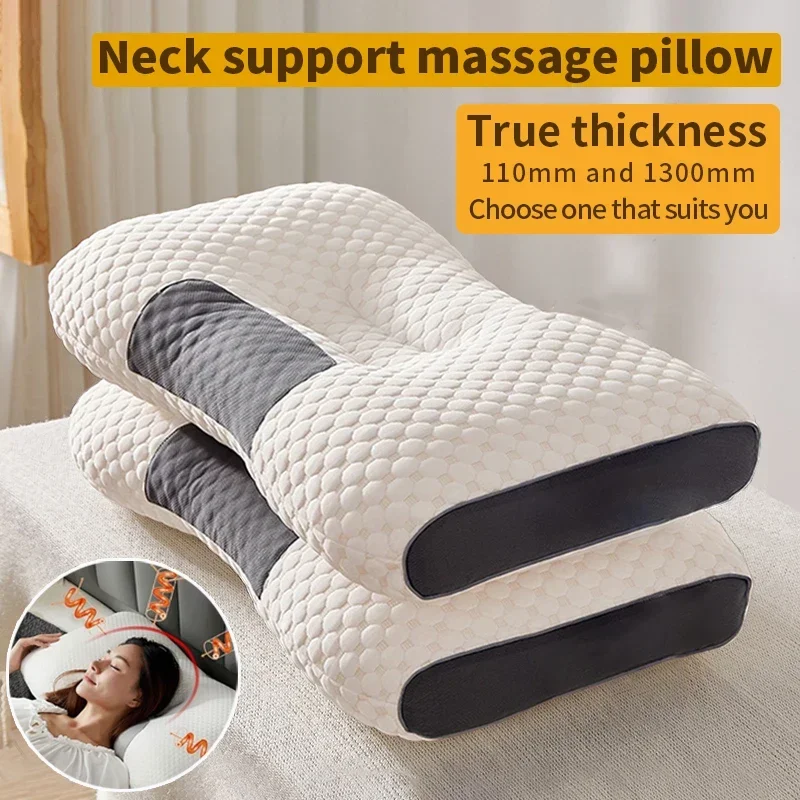 Almohada Cervical Ortopédica 2026 para Dormir y Proteger el Cuello, Almohada de Masaje SPA de Fibra de Soya para el Hogar, Nueva