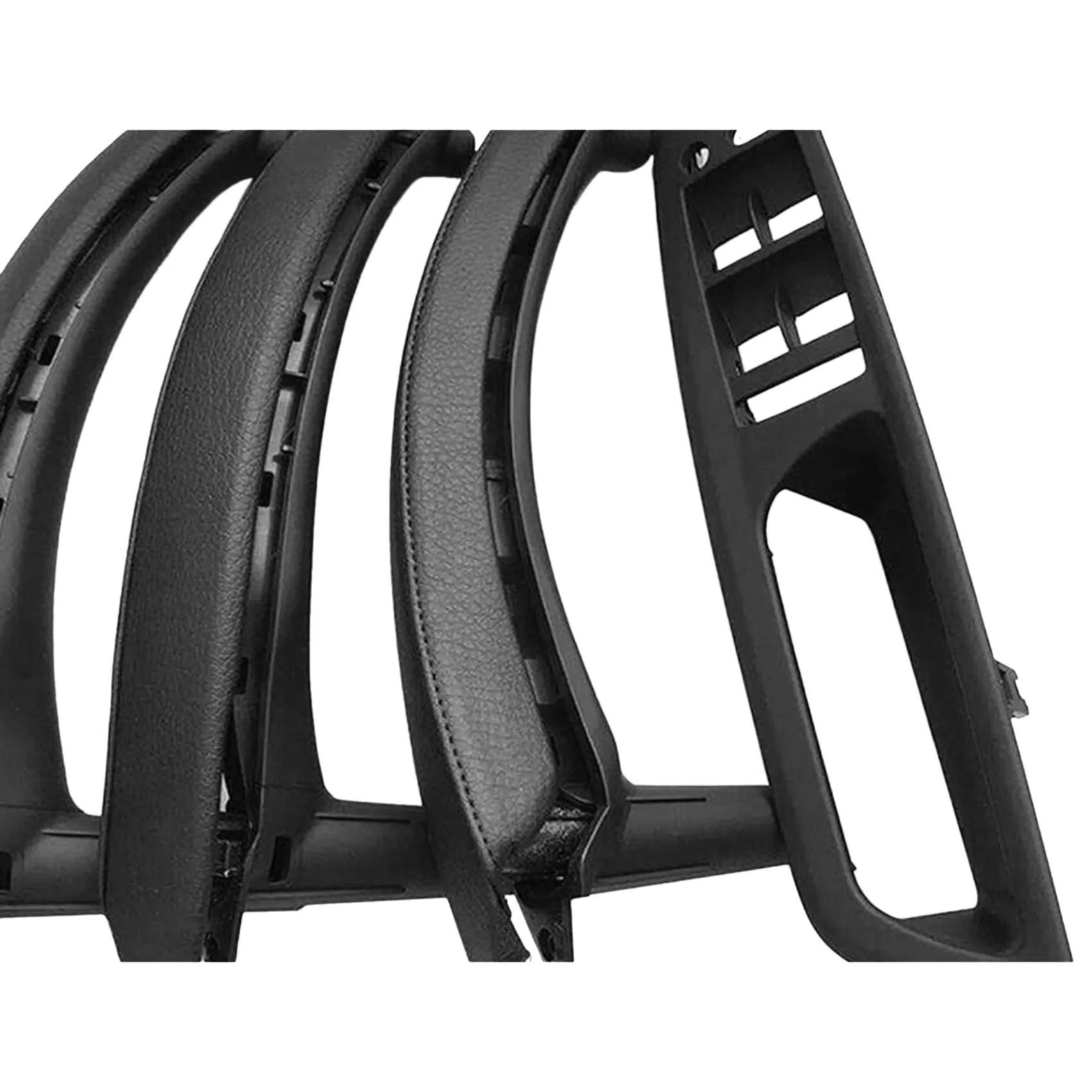

Black Right Driver Interior Door Armrest Cover PU Leather Window Switch Panel Full Set For-BMW X5 X6 E70 E71 2007-2013